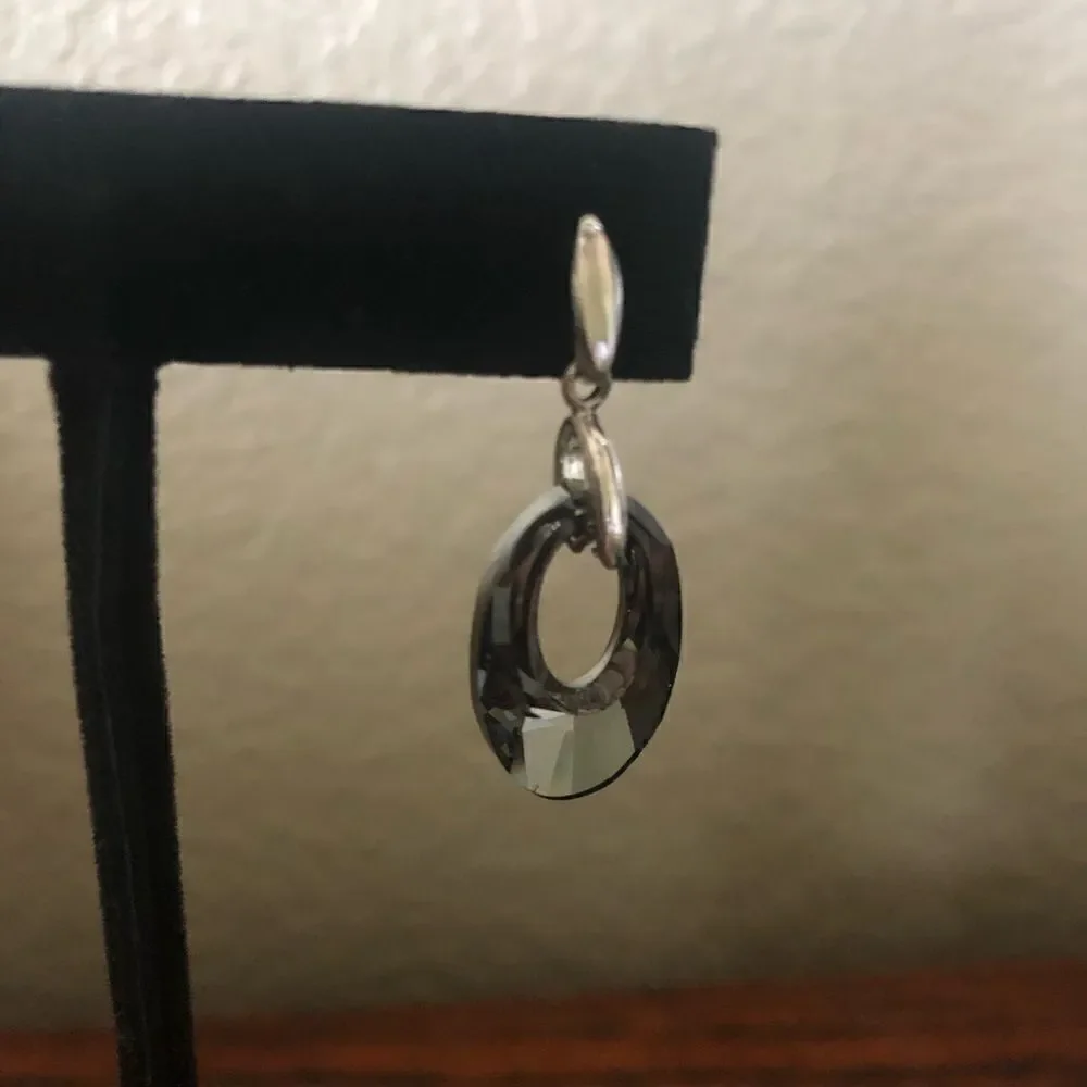 Swarovski Helios earrings silver rhodium plated